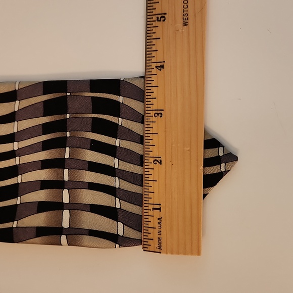 Facets brand tie olive and black - Picture 4 of 5